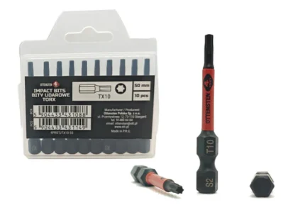 4PRO magnetiniai smūginiai antgaliai TORX 50 mm TX10,TX15,TX20,TX25,TX30,TX40